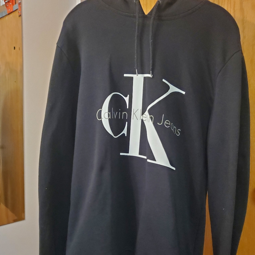 Calvin Klein black logo hoodie